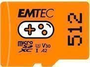 EMTEC Gaming - Flash-minneskort - 512 GB - A2 / Video Class V30 / UHS-I U3 - microSDXC UHS-I - orange