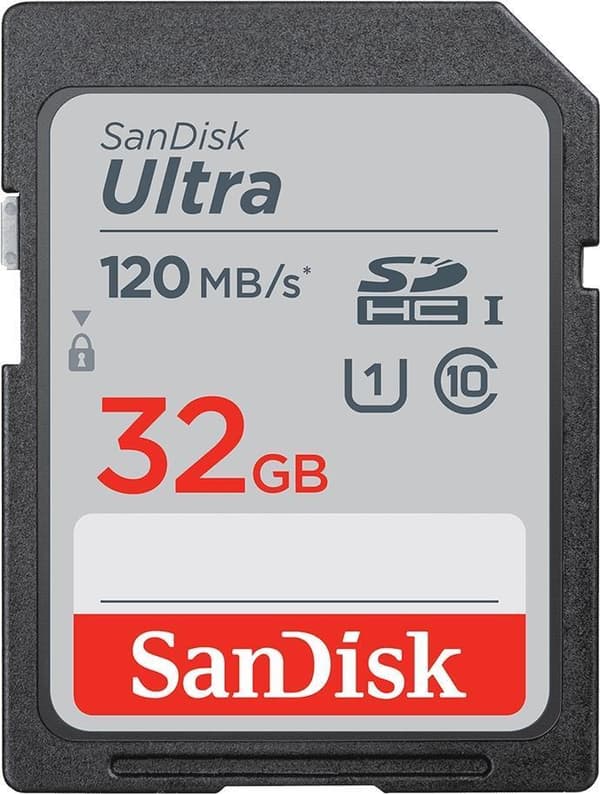 Sandisk Ultra - Flash-minneskort - 32 GB - UHS-I U1 / Class10 - SDHC UHS-I (SDSDUN4-032G-GN6IM)