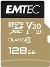 EMTEC Speedin PRO - Flash-minneskort (microSDHC/SD-adapter ingår) - 128GB - Video Class V30 / UHS-I U3 / Class10 - microSDXC UHS-I (ECMSDM128GXC10SP)