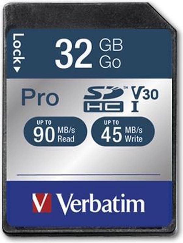Verbatim SDHC UHS-3 minneskort / 32GB