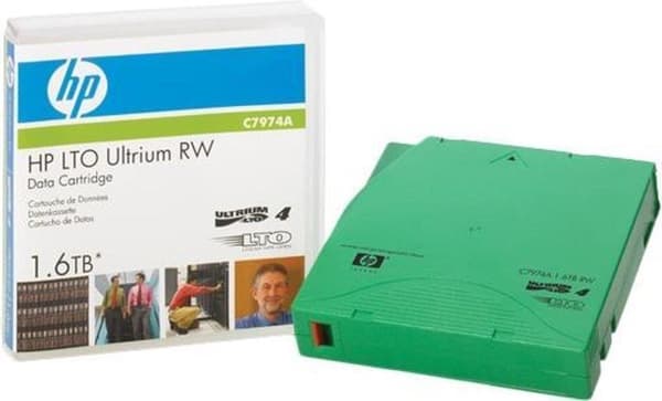 HPE RW Data Cartridge - LTO Ultrium 4 - 800 GB / 1,6 TB - skrivbare etiketter - grøn - til HPE MSL4048; StorageWorks Enterprise Modular Library E-Seri