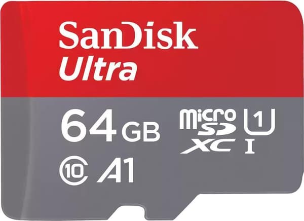SanDisk 64GB Ultra microSDXC 140MB/s+SD-adapter (SDSQUAB-064G-GN6MA)