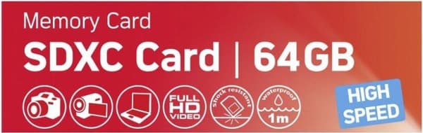 AgfaPhoto 64GB SDXC flashminne Klass 10