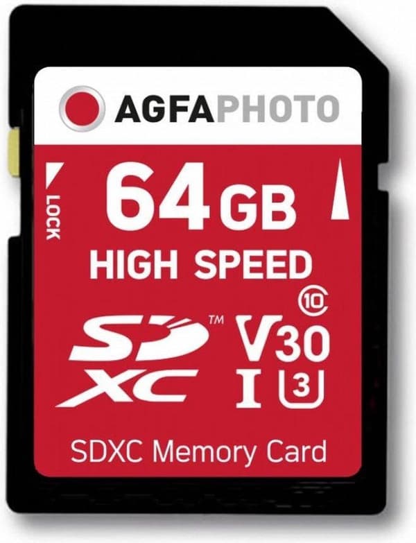 AgfaPhoto 64GB SDXC flashminne Klass 10