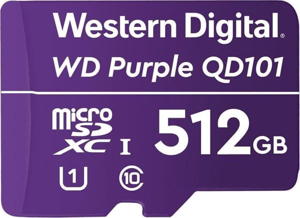 Western Digital WD Purple SC QD101 Flashminne 512 GB MicroSDXC Class 10
