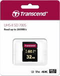Miniatyrbillede 1 af 4: Transcend 700S Flash-hukommelse 32 GB SDHC Klasse 10 UHS-II