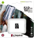 Miniatyrbillede 3 af 8: Kingston Canvas Select Plus microSD-kort 10 UHS-I - 512GB - inklusive SD-adapter