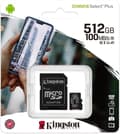 Miniatyrbillede 6 af 8: Kingston Canvas Select Plus microSD-kort 10 UHS-I - 512GB - inklusive SD-adapter