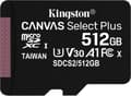 Miniatyrbillede 1 af 8: Kingston Canvas Select Plus microSD-kort 10 UHS-I - 512GB - inklusive SD-adapter