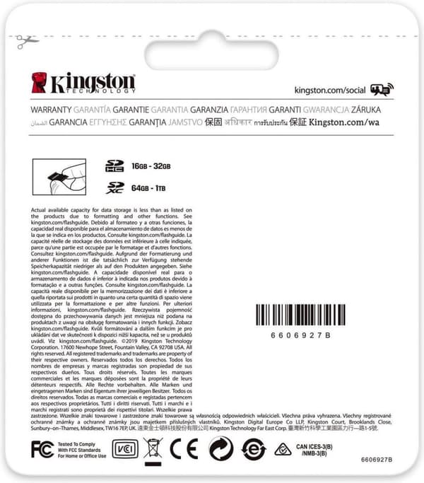 Kingston Technology Canvas Select Plus Flash-hukommelse 512 GB SDXC Klasse 10 UHS-I