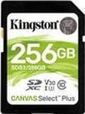 Miniatyrbild 4 av 4: Kingston Canvas Select Plus - Flash-minneskort - 256 GB - Video Class V30 / UHS-I U3 / Class10 - SDXC UHS-I
