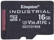 Kingston Industrial - Flash-muistikortti - 16 Gt - A1 / Video Class V30 / UHS-I U3 / Class10 - microSDHC UHS-I