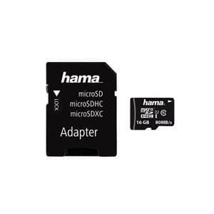 Hama - Flash-muistikortti (SD-sovitin mukana) - 16 Gt - UHS Class 1 / Class10 - microSDHC UHS-I