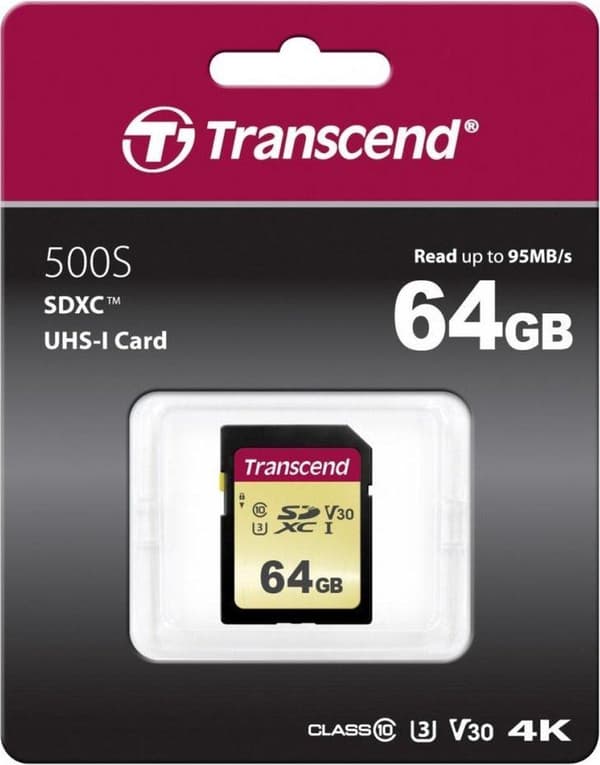 Transcend 500S SDXC - 64GB