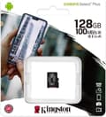 Miniatyrbillede 1 af 5: Kingston 128 GB microSDHC Canvas Select Plus 100R A1 C10 enkeltpakke uden adapter