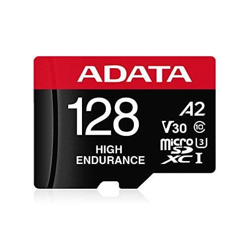 ADATA High Endurance - Flash-hukommelseskort (microSDXC til SD-adapter inkluderet) - 128GB - A2 / Video Class V30 / UHS-I U3 / Class10 - microSDXC UHS