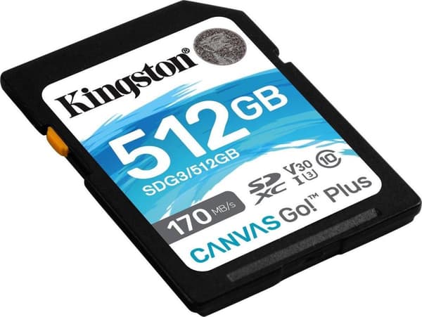Kingston Technology Canvas Go! Plus Flash-muisti 512 Gt SD Class 10 UHS-I