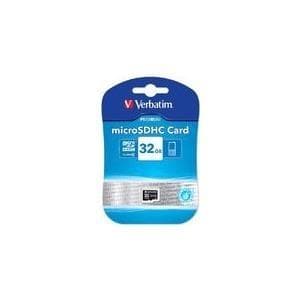 Verbatim Premium microSDHC-minneskort I 32 GB I SD-kort för full HD-videoinspelningar I svart minneskort vattenavvisande och stötsäkert I SD-minneskor