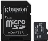 Kingston Industrial - Flash-muistikortti (mukana microSDHC/SD-sovitin) - 8GB - A1 / Video Class V30 / UHS-I U3 / Class10 - microSDHC UHS-I