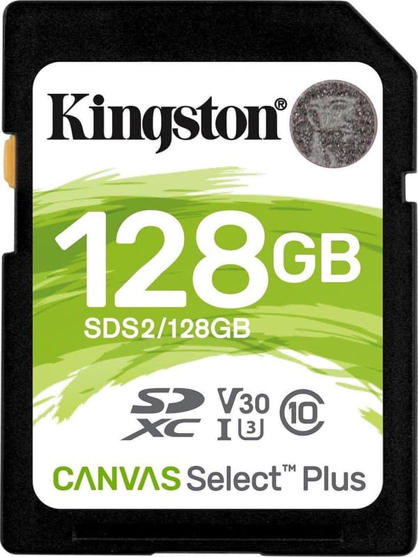 128GB SDXC 100R C10 UHS-I U3 V30