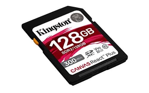 Kingston Canvas React Plus - Flash-muistikortti - 256 Gt - Video Class V90 / UHS-II U3 / Class10 - SDXC UHS-II (SDR2/256 Gt)