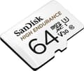 Miniatyrbillede 2 af 7: SanDisk microSDXC High Endurance Monitoring 64GB, Klasse 10, 100MB/s + SD-adapter