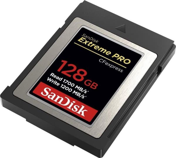 SanDisk CF Extreme PRO CFexpress 128GB, Typ B, 1700MB/s Läs, 1200MB/s Skriv