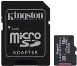 Kingston Industrial - Flash-muistikortti (mukana microSDHC/SD-sovitin) - 16GB - A1 / Video Class V30 / UHS-I U3 / Class10 - microSDHC UHS-I