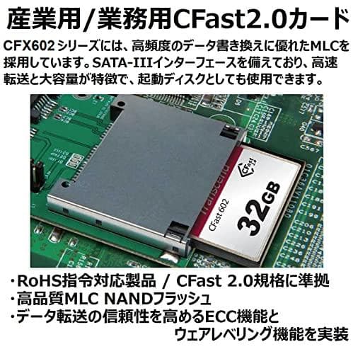 Transcend CFast 2.0 CFX602 - Flash-hukommelseskort - 32GB - CFast 2.0
