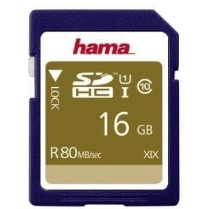 Hama - Flash-minneskort - 16GB - UHS Class 1 / Class10 - SDHC UHS-I (00124134)