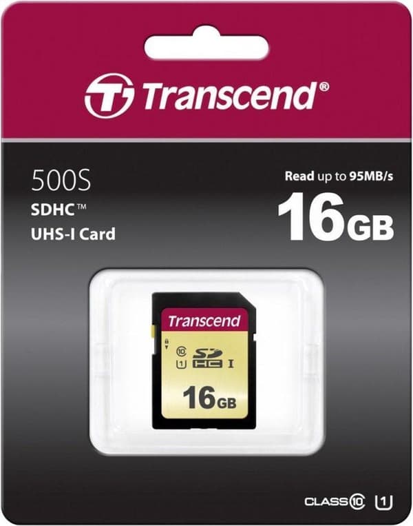 Transcend 500S SDHC - 16GB