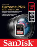 Miniatyrbild 2 av 2: SanDisk Extreme PRO Flash-minne 128 GB SDXC UHS-II Klass 10