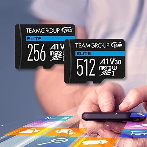 Team ELITE A1 - Flash-hukommelseskort (SD-adapter inkluderet) - 1 TB - A1 / Video Class V30 / UHS-I U3 - microSDXC