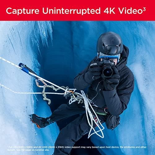 SanDisk Extreme Pro - Flash-minneskort - 512GB - Video Class V30 / UHS-I U3 / Class10 - SDXC UHS-I (SDSDXXD-512G-GN4IN)