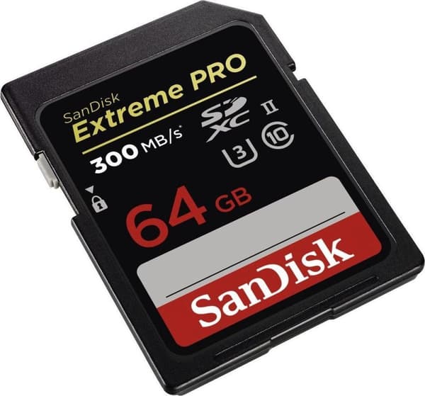 SanDisk SDXC Extreme Pro 64GB 300MB/s C10 UHS-II U3