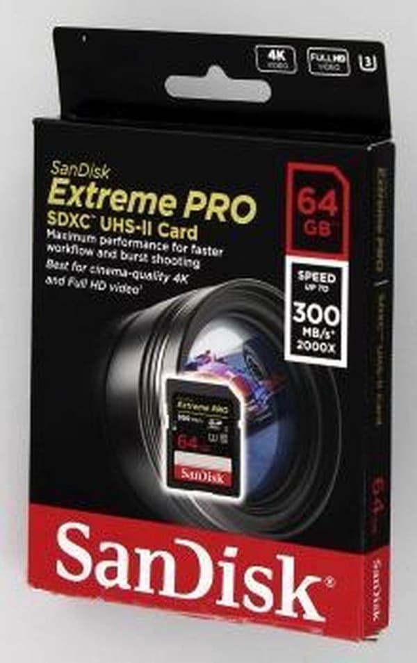 SanDisk SDXC Extreme Pro 64GB 300MB/s C10 UHS-II U3