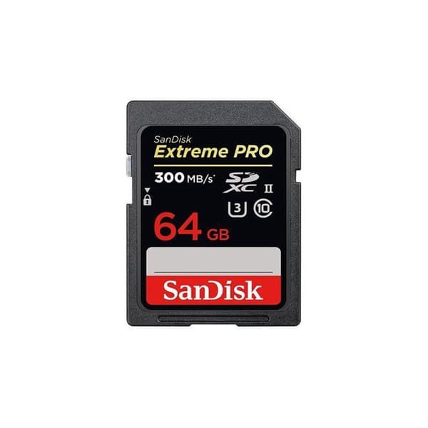 SanDisk SDXC Extreme Pro 64GB 300MB/s C10 UHS-II U3