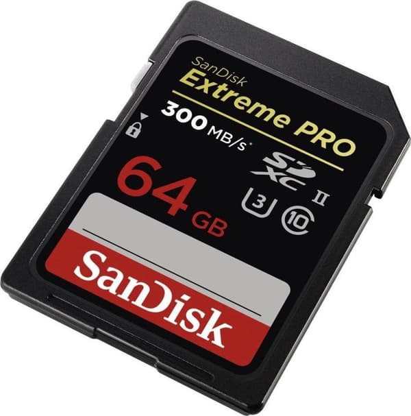 SanDisk SDXC Extreme Pro 64GB 300MB/s C10 UHS-II U3