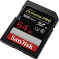 Miniatyrbild 2 av 6: SanDisk SDXC Extreme Pro 64GB 300MB/s C10 UHS-II U3
