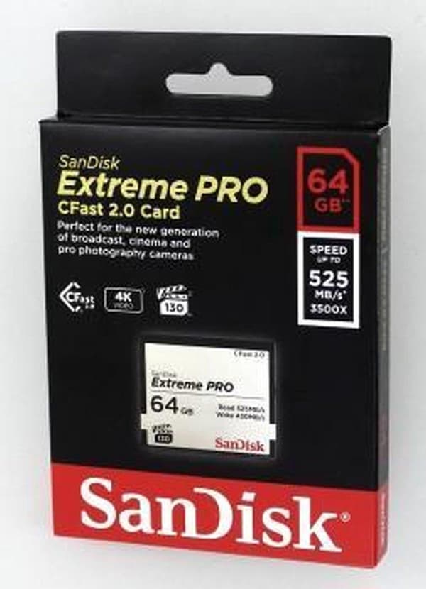 SanDisk Extreme Pro CFAST 2.0 64GB 525MB/s VPG130