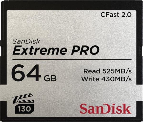SanDisk Extreme Pro CFAST 2.0 64GB 525MB/s VPG130