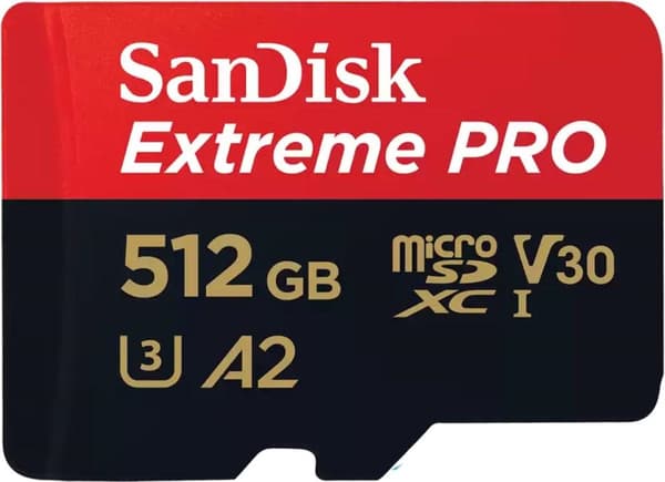 SanDisk MicroSDXC Extreme PRO 512GB 200/140 mb/s - A2 - V3