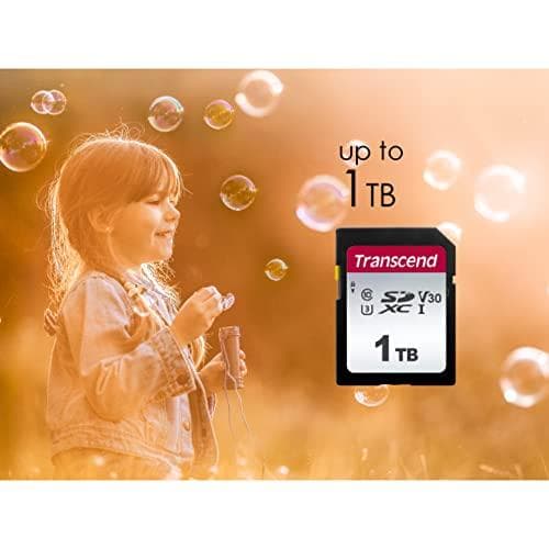 Transcend 300S - Flash-minneskort - 1TB - Video Class V30 / UHS-I U3 / Class10 - SDXC UHS-I (TS1TSDC300S)