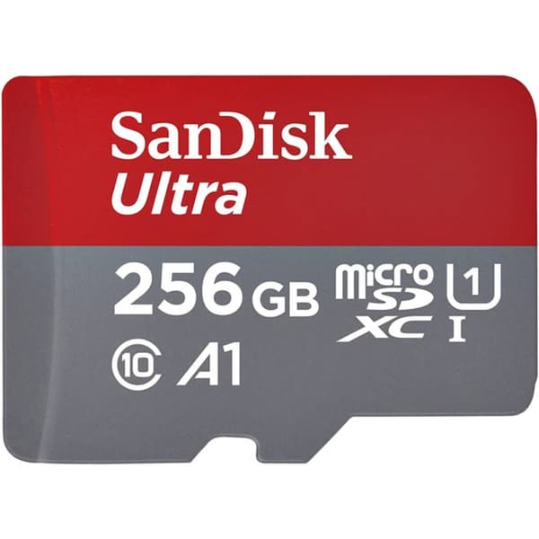 SanDisk microSDXC Ultra 256GB (A1/UHS-I/Cl.10/150MB/s) + Adapter Mobile microSDXC-Kort 256 GB A1 Application Performa