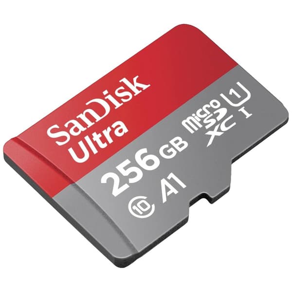 SanDisk microSDXC Ultra 256GB (A1/UHS-I/Cl.10/150MB/s) + Adapter Mobile microSDXC-Kort 256 GB A1 Application Performa