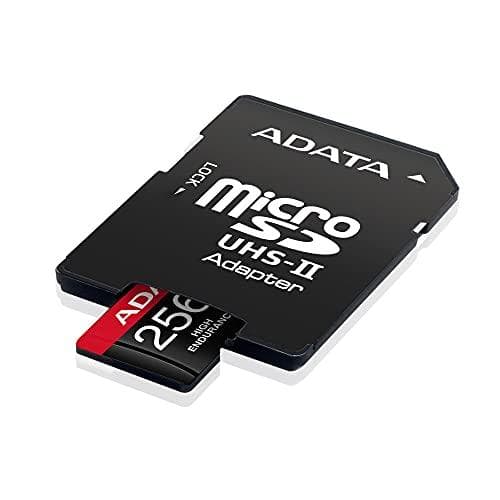 ADATA High Endurance - Flash-minneskort (microSDXC till SD-adapter ingår) - 256GB - A2 / Video Class V30 / UHS-I U3 / Class10 - microSDXC UHS-I