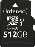 Miniatyrbild 7 av 8: Intenso microSD Karte UHS-I Premium Flash-minne 512 GB Klass 10
