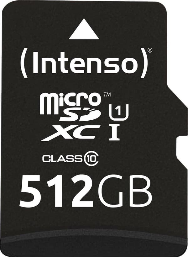 Intenso microSD Karte UHS-I Premium Flash-minne 512 GB Klass 10