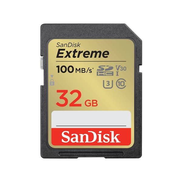 SanDisk Extreme PLUS SDXC-Kort 32 GB UHS-I stötsäker, Vattentät