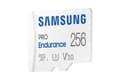 Miniatyrbild 2 av 9: Samsung PRO Endurance MB-MJ256KA - Flash-minneskort (microSDXC till SD-adapter ingår) - 256GB - Video Class V30 / UHS-I U3 / Class10 - microSDXC UHS-I